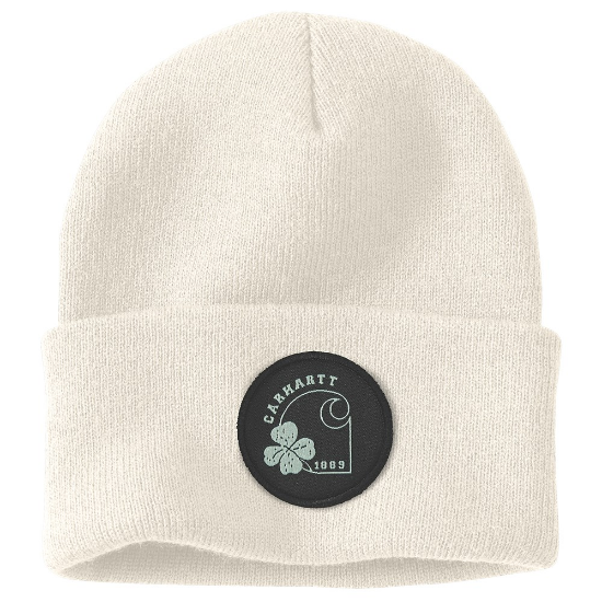 Afbeeldingen van CARHARTT Muts knit shamrock 105690 winter white onesize