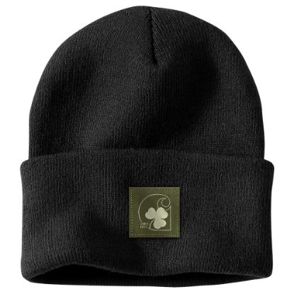 Afbeeldingen van CARHARTT Muts knit shamrock patch 105217 zwart onesize