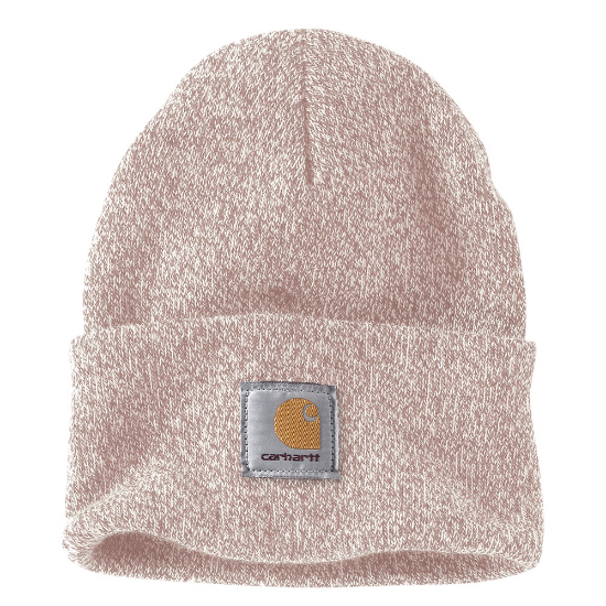 Afbeeldingen van CARHARTT Muts ribgebreid A18 ash rose marshmallow onesize
