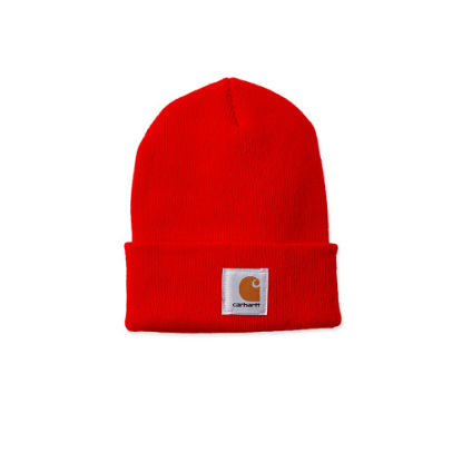 Afbeeldingen van CARHARTT Muts ribgebreid A18 brite orange onesize