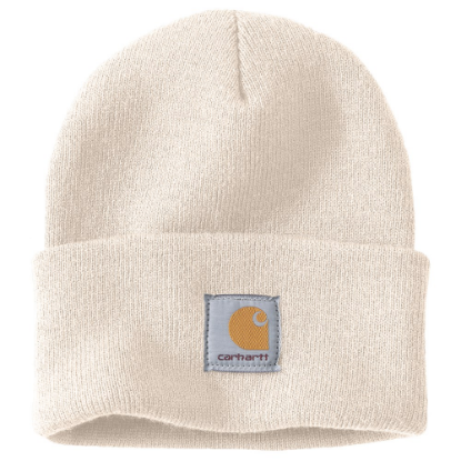 Afbeeldingen van CARHARTT Muts ribgebreid A18 winter wit onesize
