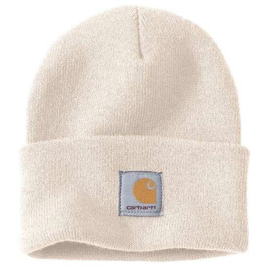 Afbeeldingen van CARHARTT Muts ribgebreid A18 winter wit onesize