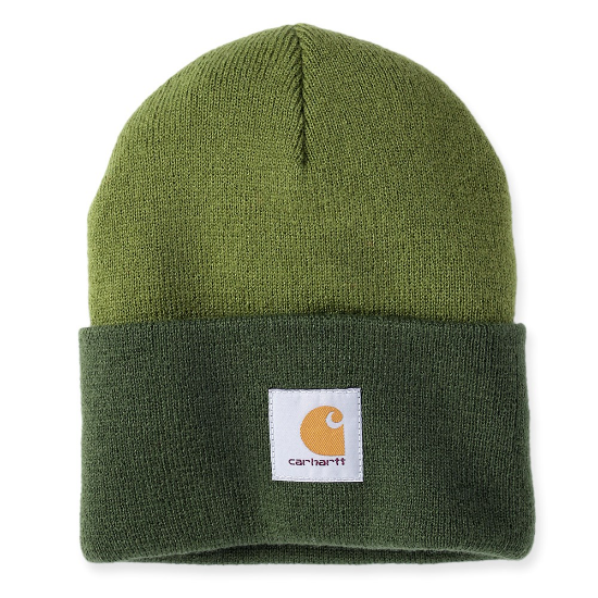 Afbeeldingen van CARHARTT Muts ribgebreid twee kleuren 106065 light moss onesize