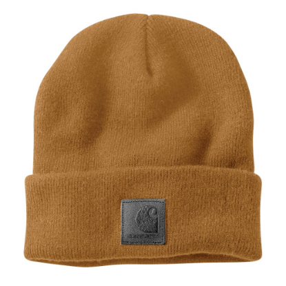 Afbeeldingen van CARHARTT Muts zwart Label Watch Hat 101070 bruin onesize