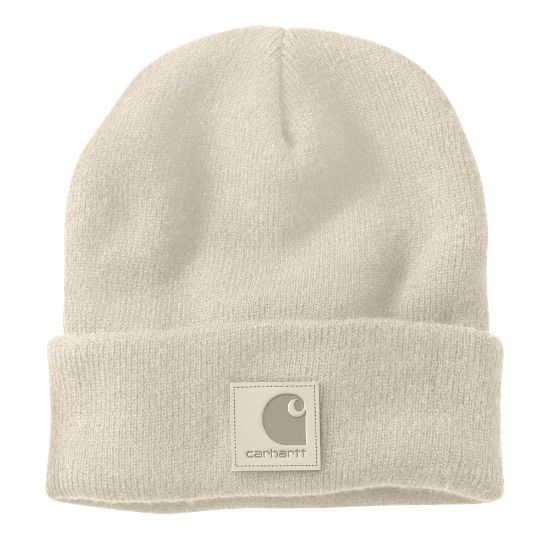 Afbeeldingen van CARHARTT Muts zwart Label Watch Hat 101070 oat milk onesize