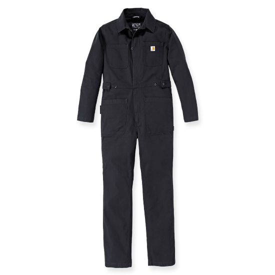 Afbeeldingen van CARHARTT Overall canvas relaxed fit dames 106071 zwart XS