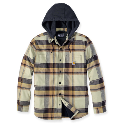 Afbeeldingen van CARHARTT Overhemd flannel sherpa geruit 105938 donkerbruin 2XL