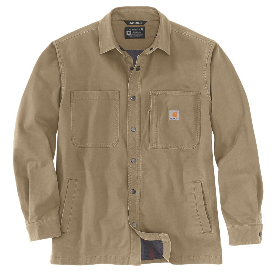Afbeeldingen van CARHARTT Overhemd fleece gevoerd 105532 dark khaki M