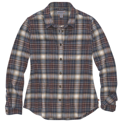 Afbeeldingen van CARHARTT Overhemd Hamilton flannel dames 104516 twilight XS