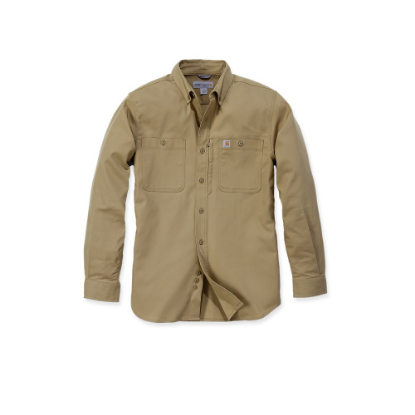 Afbeeldingen van CARHARTT Overhemd rugged prof 102538 dark khaki M