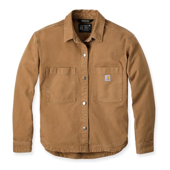 Afbeeldingen van CARHARTT Overshirt Heavyweight Duck dames 106621 bruin M