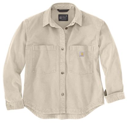 Afbeeldingen van CARHARTT Overshirt Heavyweight Duck dames 106621 oat milk L