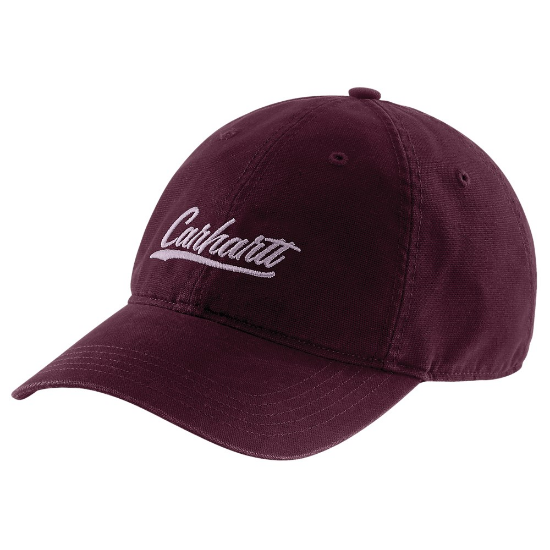 Afbeeldingen van CARHARTT Pet Canvas script grafische print dames 105247 blackberry onesize