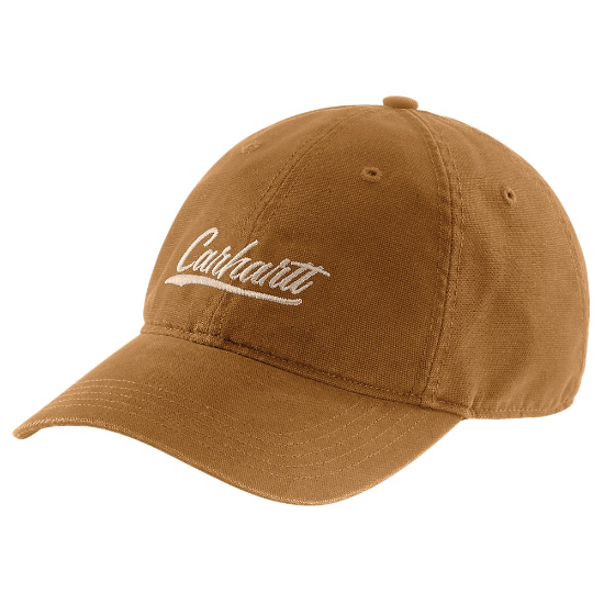 Afbeeldingen van CARHARTT Pet Canvas script grafische print dames 105247 bruin onesize