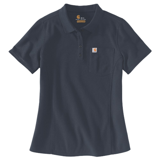 Afbeeldingen van CARHARTT Poloshirt dames 104229 navy XL