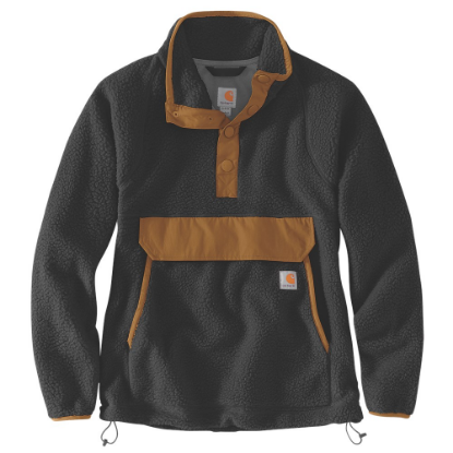 Afbeeldingen van CARHARTT Pullover fleece relaxed fit dames 104922 zwart XL