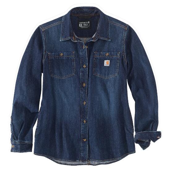 Afbeeldingen van CARHARTT Shirt lange mouwen denim dames 105492 zion S