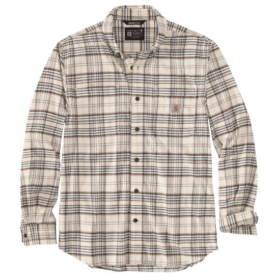 Afbeeldingen van CARHARTT Shirt lange mouwen geruit stretch 105532 malt L