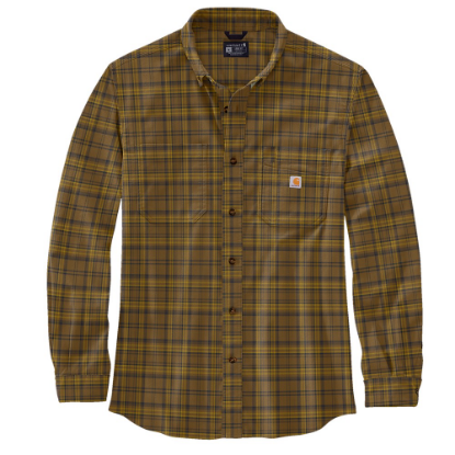 Afbeeldingen van CARHARTT Shirt lange mouwen geruit stretch 105532 oak brown L
