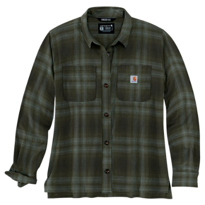 Afbeeldingen van CARHARTT Shirt lange mouwen geruit stretch dames 105574 basil S