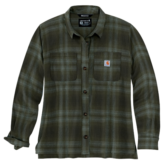 Afbeeldingen van CARHARTT Shirt lange mouwen geruit stretch dames 105574 basil L