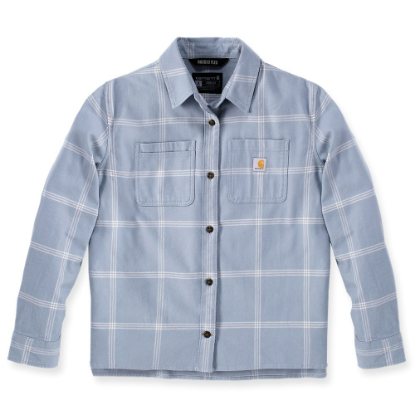 Afbeeldingen van CARHARTT Shirt lange mouwen geruit stretch dames 105989 neptune XL