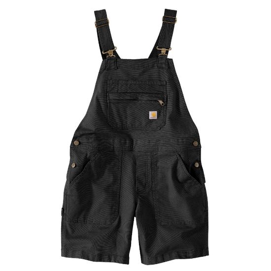Afbeeldingen van CARHARTT Shortall canvas relaxed fit dames 106197 zwart XL