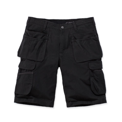 Afbeeldingen van CARHARTT Steel werkbroek kort multipocket 104201 zwart W33