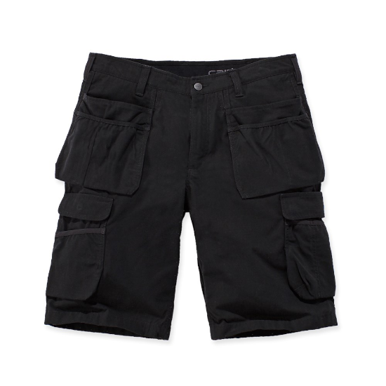 Afbeeldingen van CARHARTT Steel werkbroek kort multipocket 104201 zwart W30