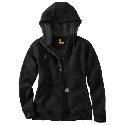 Afbeeldingen van CARHARTT Sweatshirt Clarksburg met rits dames 102788 zwart L
