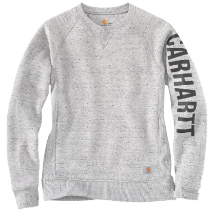 Afbeeldingen van CARHARTT Sweatshirt Clarksburg ronde hals dames 104410 asphalt heather nep M