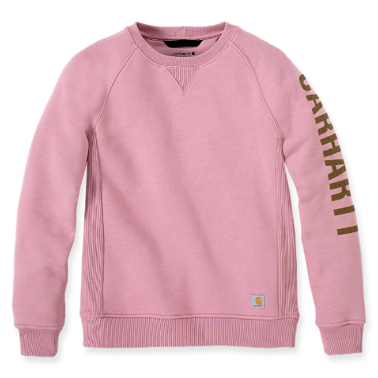 Afbeeldingen van CARHARTT Sweatshirt Clarksburg ronde hals dames 104410 foxglove heather XS