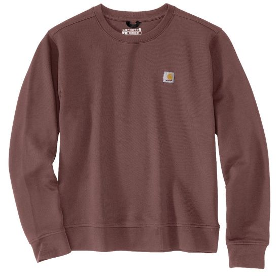 Afbeeldingen van CARHARTT Sweatshirt French Terry ronde hals dames 106179 apple butter M
