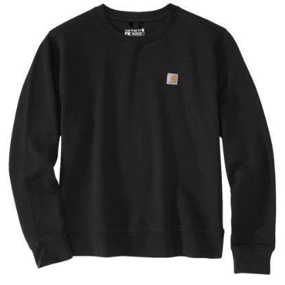Afbeeldingen van CARHARTT Sweatshirt French Terry ronde hals dames 106179 zwart XS