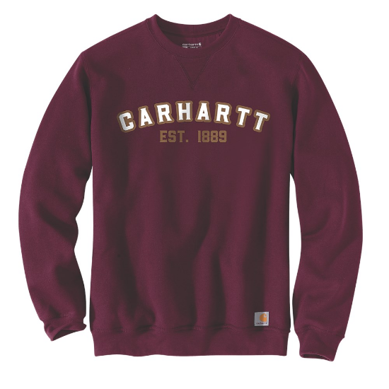 Afbeeldingen van CARHARTT Sweatshirt logo ronde hals heren 105613 port M