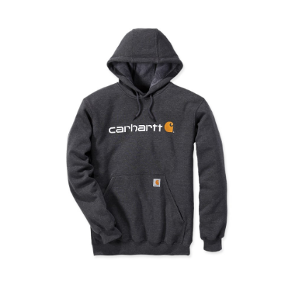Afbeeldingen van CARHARTT Sweatshirt met capuchon en logo 100074 carbon heather 2XL