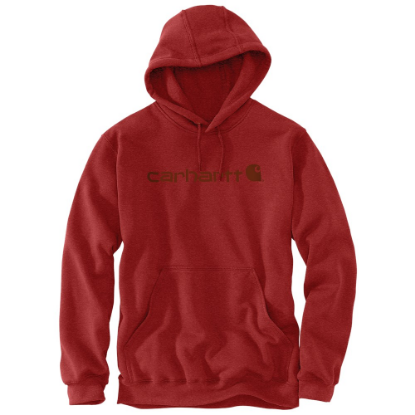Afbeeldingen van CARHARTT Sweatshirt met capuchon en logo 100074 chili pepper heather 2XL