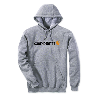 Afbeeldingen van CARHARTT Sweatshirt met capuchon en logo 100074 heather grey L