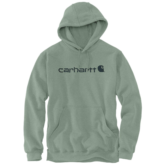 Afbeeldingen van CARHARTT Sweatshirt met capuchon en logo 100074 jade heather L