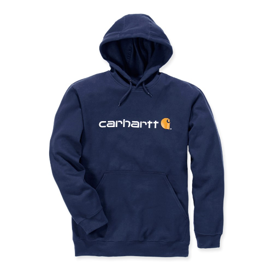 Afbeeldingen van CARHARTT Sweatshirt met capuchon en logo 100074 new navy M
