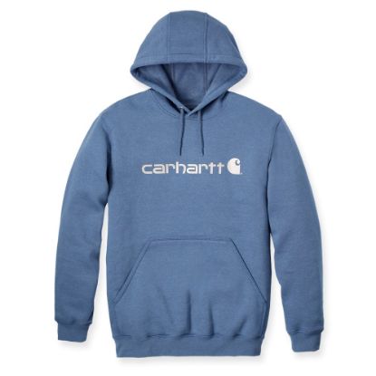 Afbeeldingen van CARHARTT Sweatshirt met capuchon en logo 100074 thundercloud heather XS