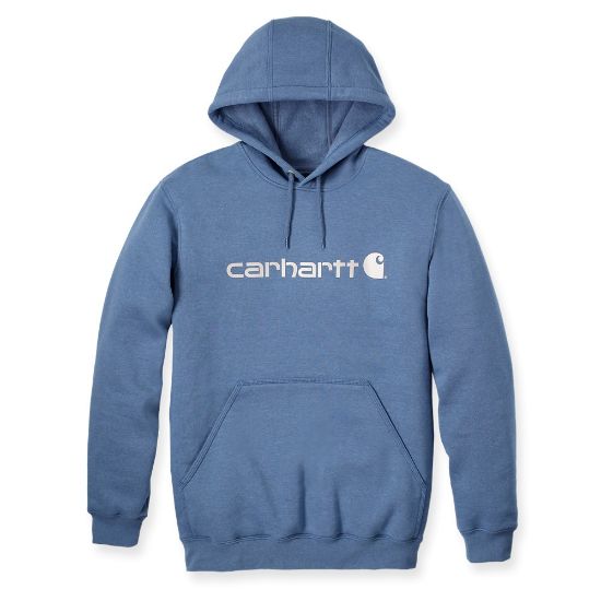Afbeeldingen van CARHARTT Sweatshirt met capuchon en logo 100074 thundercloud heather M