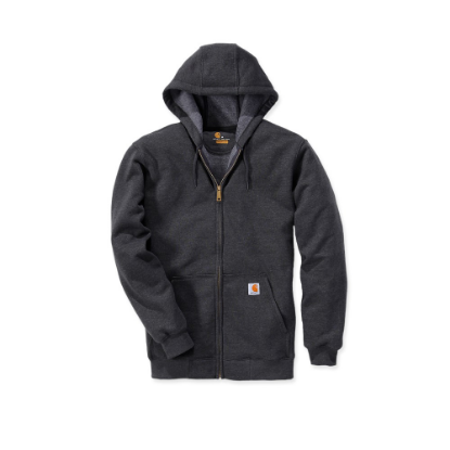 Afbeeldingen van CARHARTT Sweatshirt met capuchon en rits K122 carbon heather L