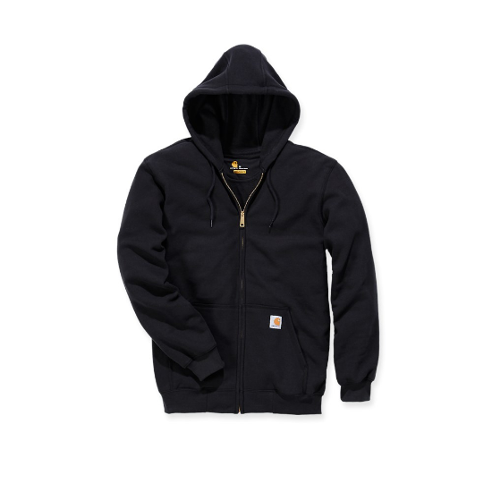 Afbeeldingen van CARHARTT Sweatshirt met capuchon en rits K122 zwart S