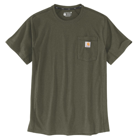 Afbeeldingen van CARHARTT T-shirt Force Flex Pocket 104616 basil heather XL