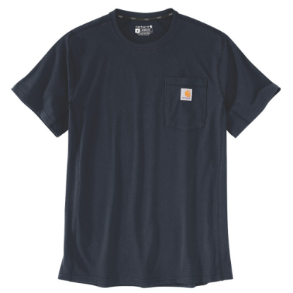 Afbeeldingen van CARHARTT T-shirt Force Flex Pocket 104616 navy 2XL