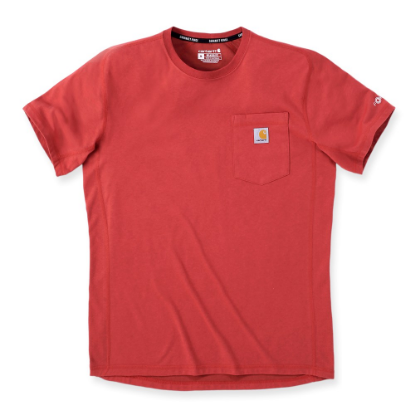 Afbeeldingen van CARHARTT T-shirt Force Flex Pocket 104616 red barn heather 2XL