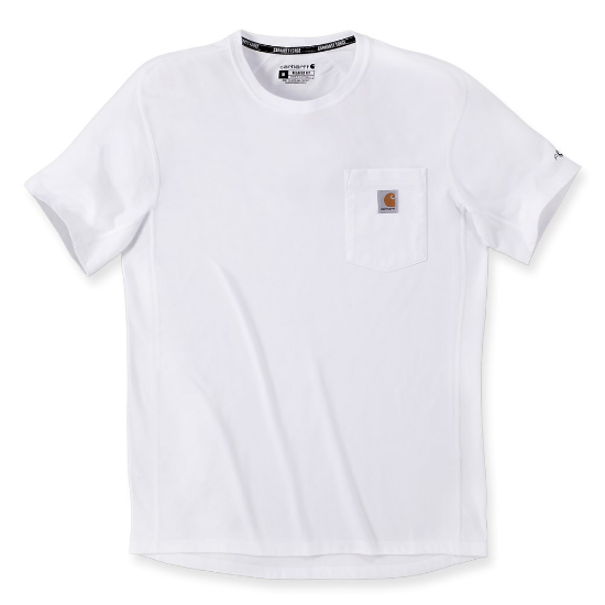 Afbeeldingen van CARHARTT T-shirt Force Flex Pocket 104616 wit 2XL