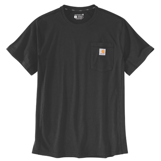 Afbeeldingen van CARHARTT T-shirt Force Flex Pocket 104616 zwart L