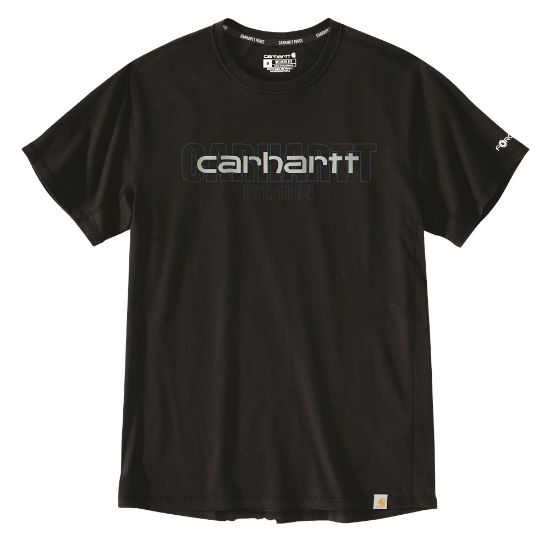 Afbeeldingen van CARHARTT T-shirt Force met grafische print 106653 zwart 2XL